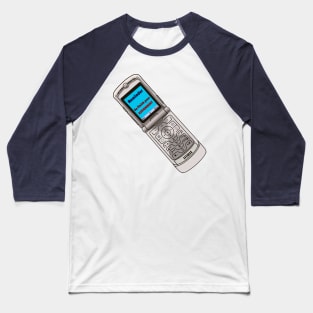 Flip phone  - Reminder - Go complete your assignment Baseball T-Shirt